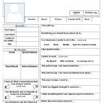 A Free Printable "facebook" Page To Use On The First Day Of School   Free Learning Style Inventory For Students Printable