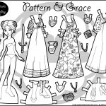 A Lady At Court: Printable Tudor Paper Doll | Paper Dolls | Paper   Free Printable Paper Dolls Black And White