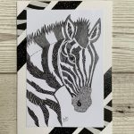 A6 Zebra Handmade Greeting Cards Animal Blank Cards For All | Etsy   Free Printable Greeting Cards For All Occasions