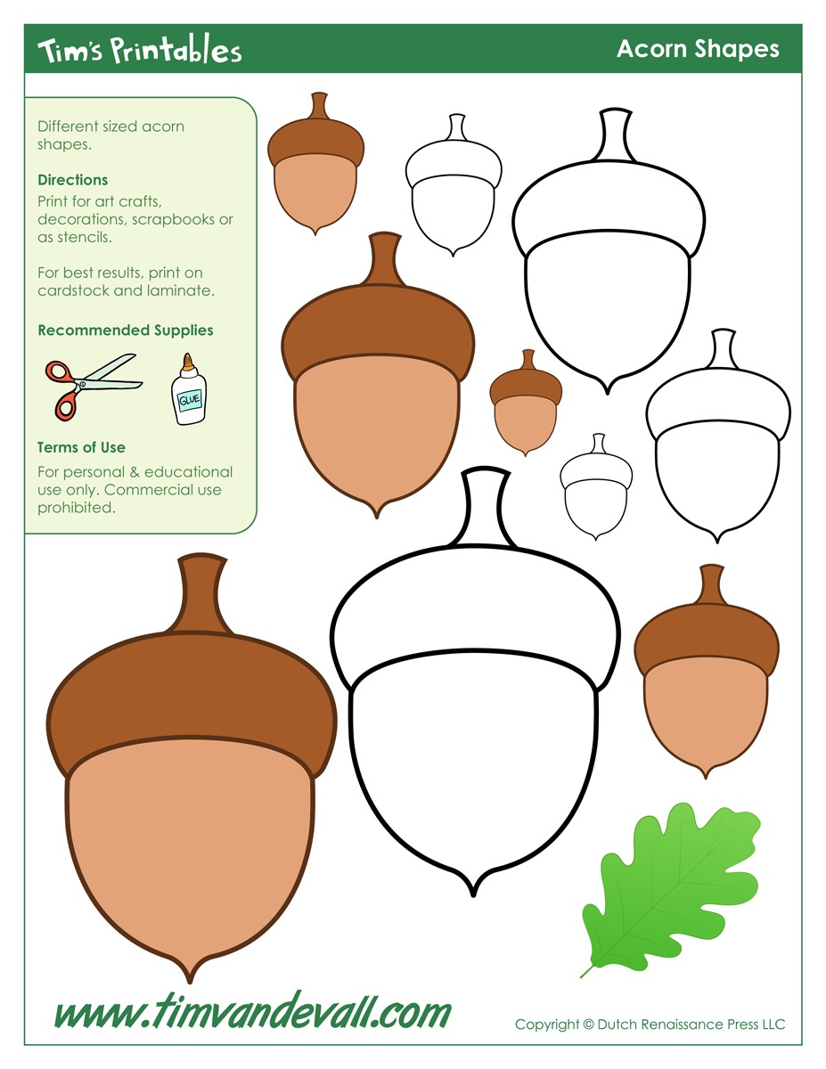 Fall Acorn Coloring Page Free Printable Coloring Pages At Home