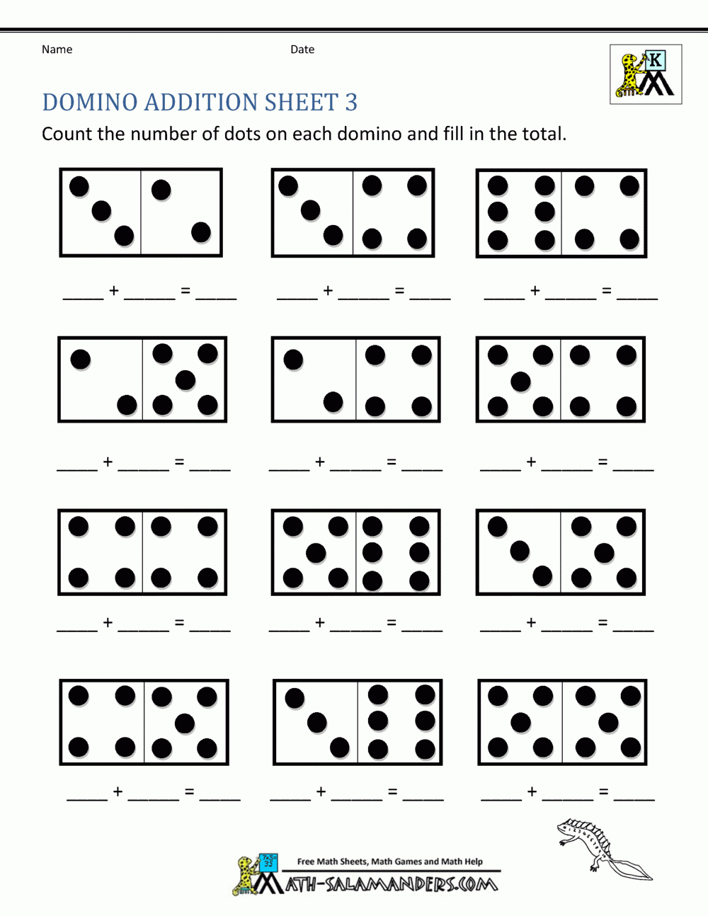 Free Printable Math Worksheets Addition And Subtraction ...