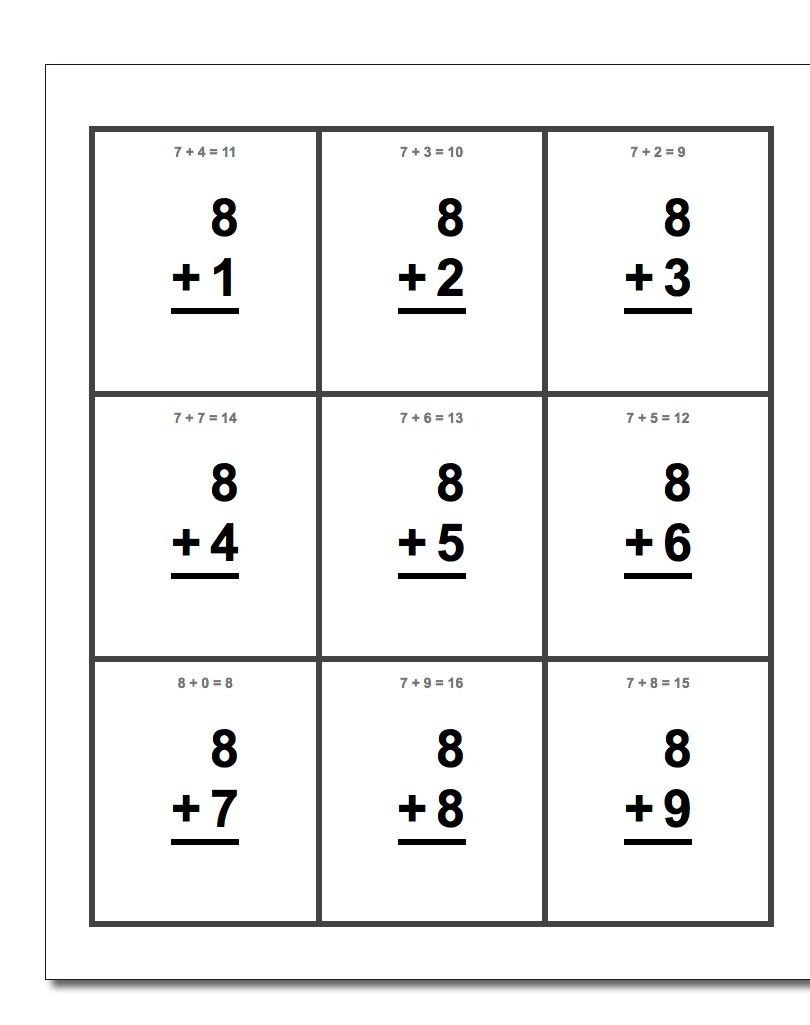 6th grade math flash cards printable