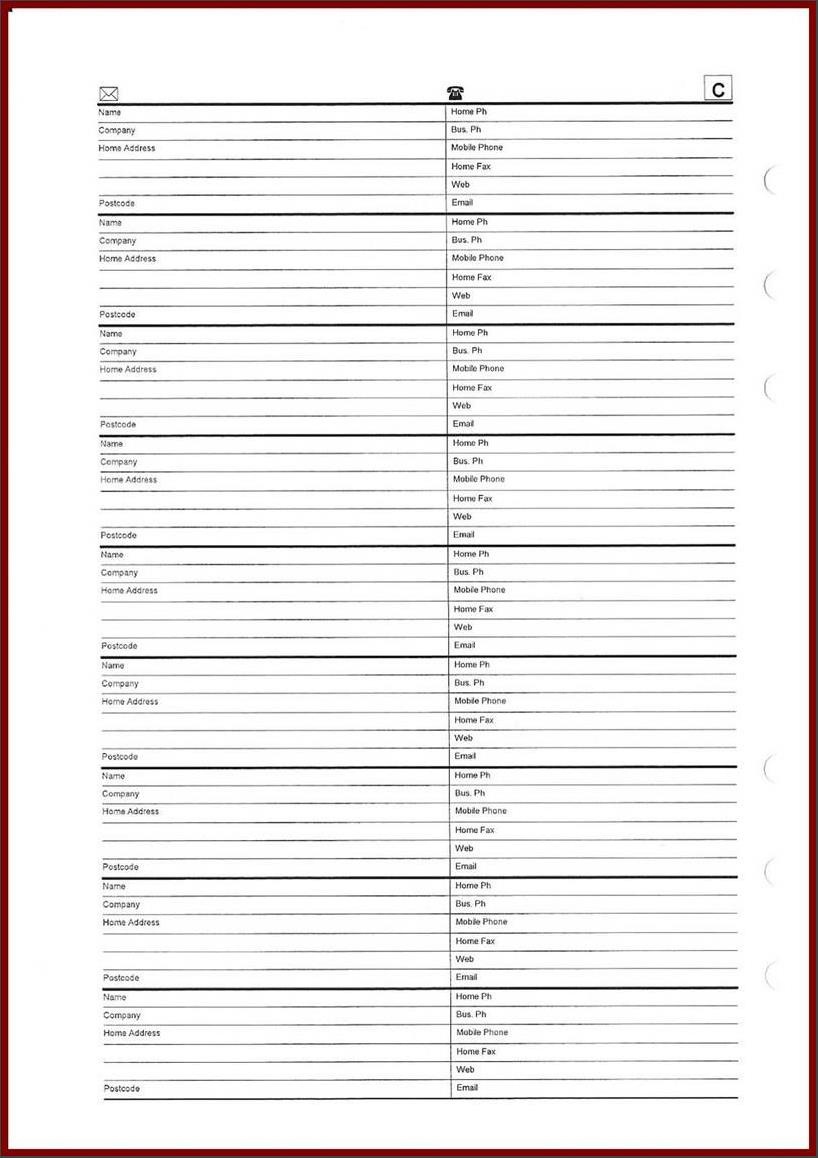 Address Book Printable And Pages Free With A5 Plus Online Together - Free Printable Address Book Software