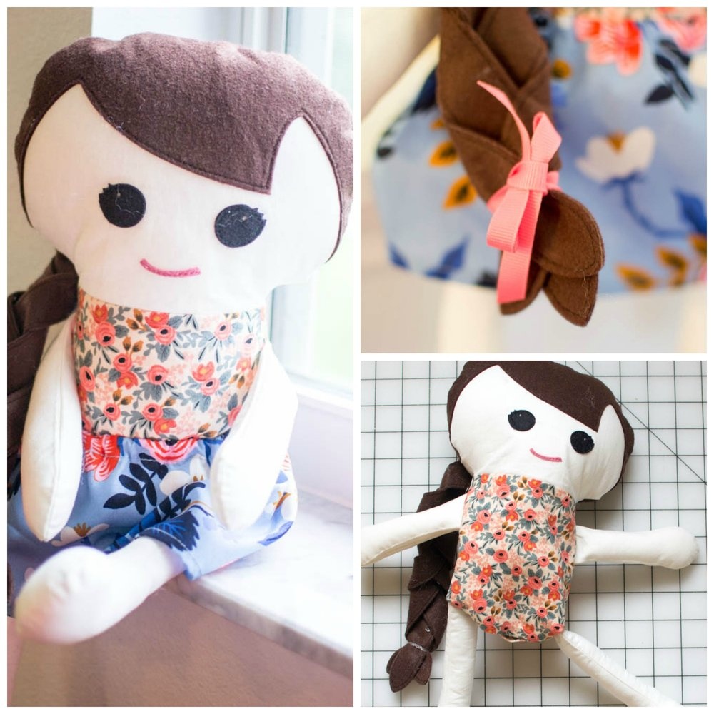 Adorable Free Fabric Doll Pattern - Meet Katy! — Sewcanshe | Free - Free Printable Cloth Doll Sewing Patterns