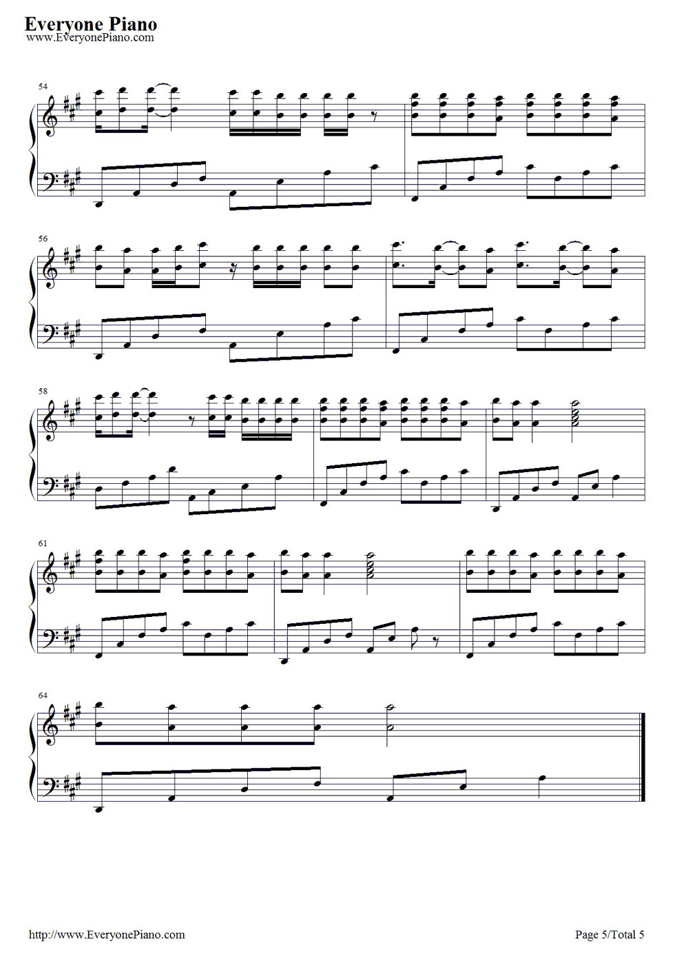 Airplanes-B.o.b. Feat. Hayley Williams Stave Preview 5 | Music - Airplanes Piano Sheet Music Free Printable
