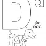 Alphabet Coloring, D For Dog Printable Alphabet Coloring Pages: D   Free Printable Alphabet Coloring Pages
