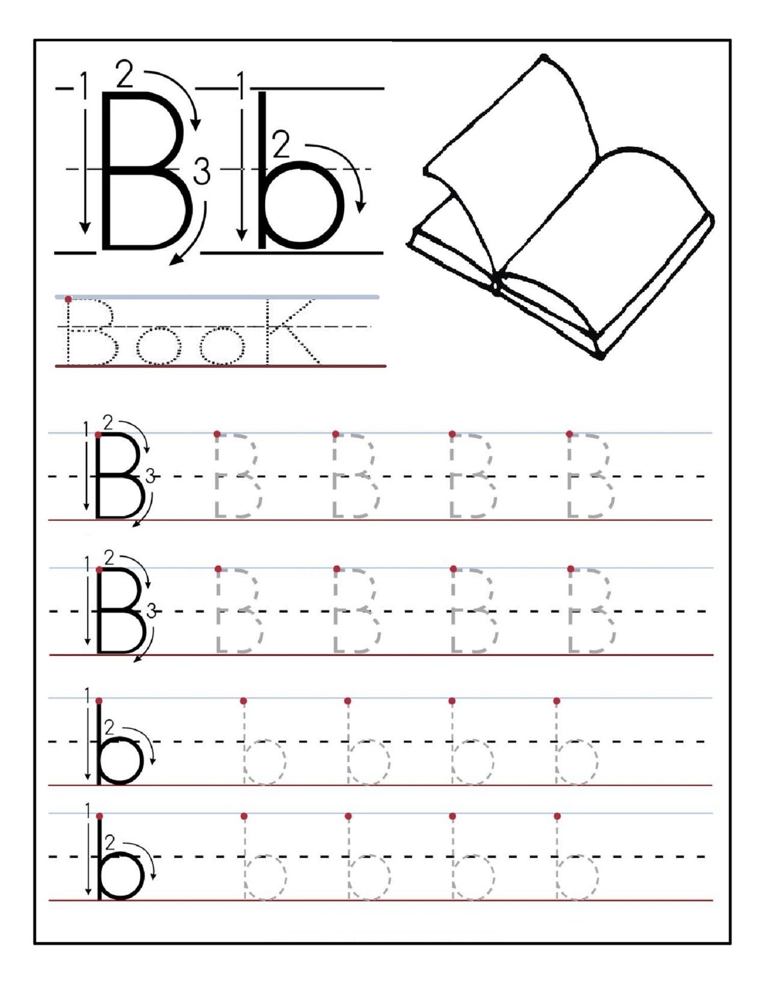 Alphabet Tracing Printables Best For Writing Introduction - Free Printable Traceable Letters