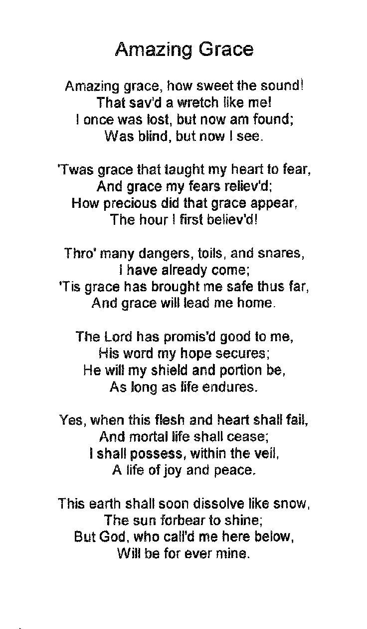Free Printable Christian Music Lyrics