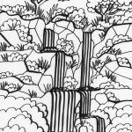 Amazon Rainforest Coloring Pages For Kids | Brazil Inspiration   Free Printable Waterfall Coloring Pages