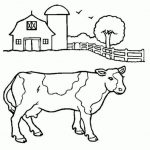 Animal Farm Cow S1363 Coloring Pages Printable   Coloring Pages Of Cows Free Printable