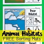 Animal Habitats Sorting Mats | Free Printables | Preschool Science   Free Printable Worksheets Animal Habitats