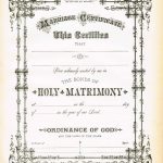Antique Certificate Of Marriage Printable | English Wedding Project   Fake Marriage Certificate Printable Free