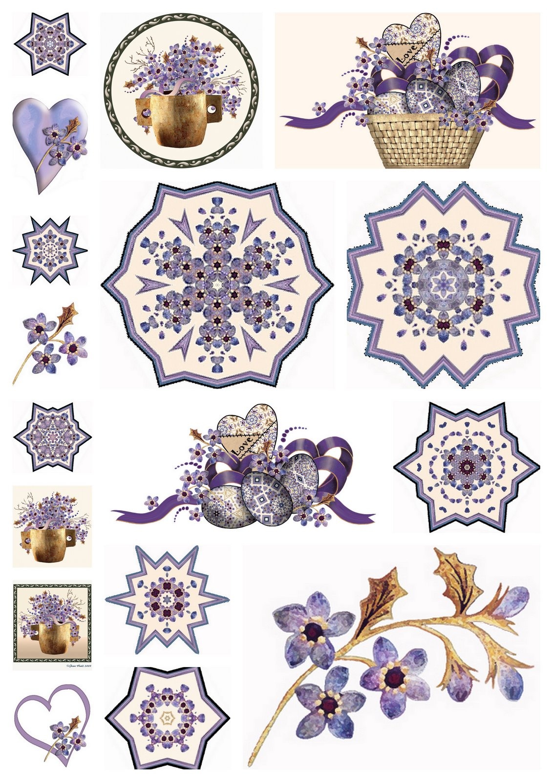 Artbyjean - Paper Crafts: Scrapbook Embellishments - Free Printable Scrapbook Decorations