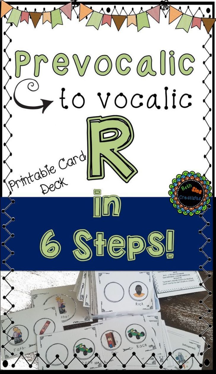 Articulation Printable Card Deck For Prevocalic To Vocalic R Free