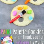Artist Paint Palette Cookies Plus Bonus Printable Gift Tag | Recipe   Free Printable Paint Palette