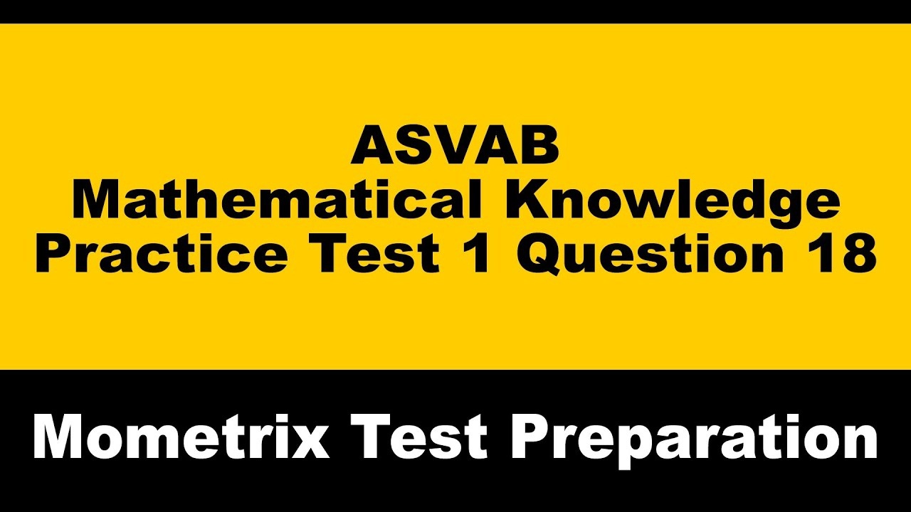 Printable Asvab Math Practice Test