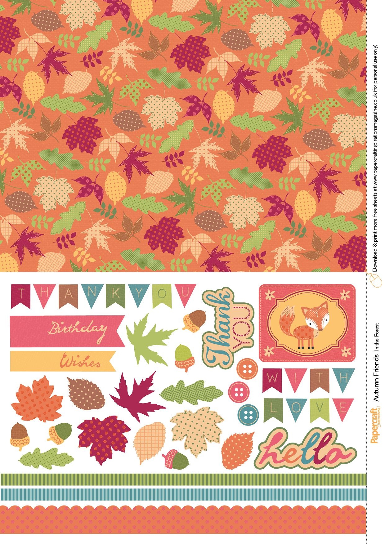 Free Printable Autumn Paper Free Printable