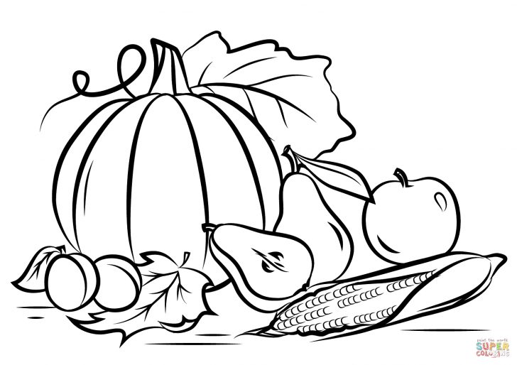 Free Printable Fall Harvest Coloring Pages