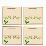 Awesome Free Printable Christmas Table Place Cards Template | Best   Free Printable Place Card Templates Christmas