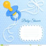 Baby Boy Shower Card Stock Vector. Illustration Of Celebration – Free Printable Baby Boy Cards