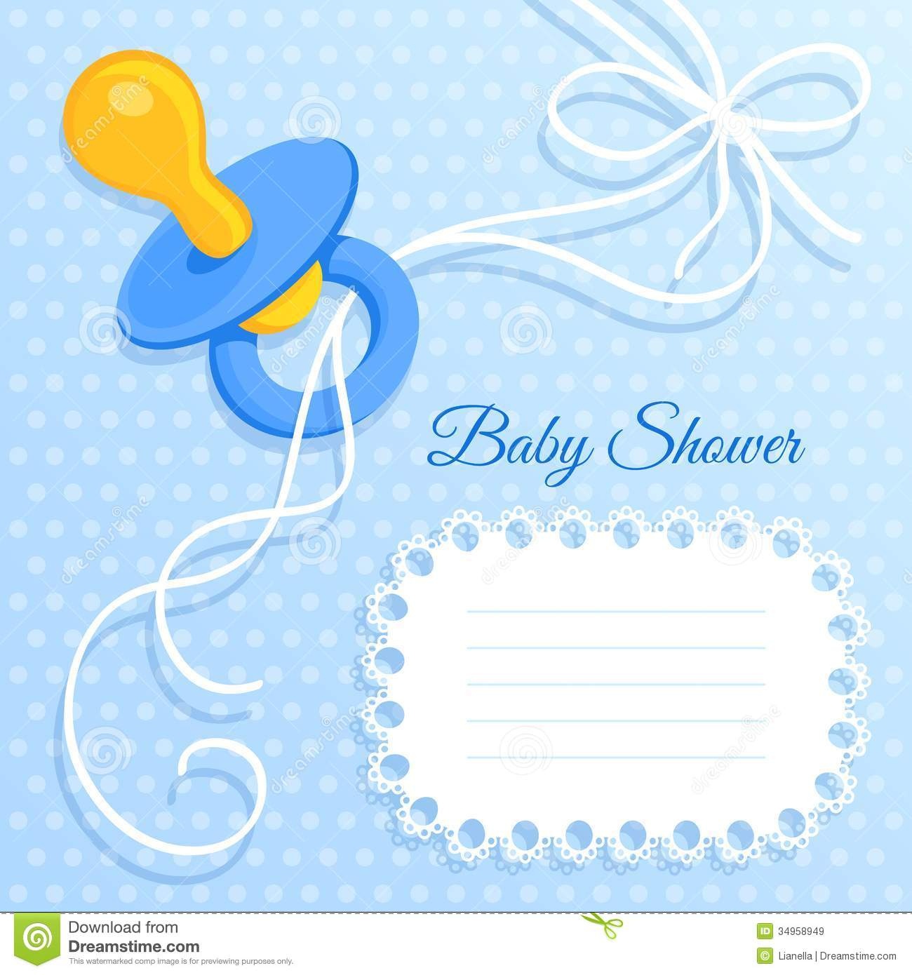 Baby Boy Shower Card Stock Vector. Illustration Of Celebration - Free Printable Baby Boy Cards