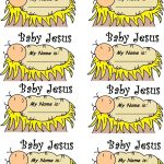 Baby Jesus In A Manger (See Black And White Template) | Christmas   Free Printable Christmas Plays For Sunday School