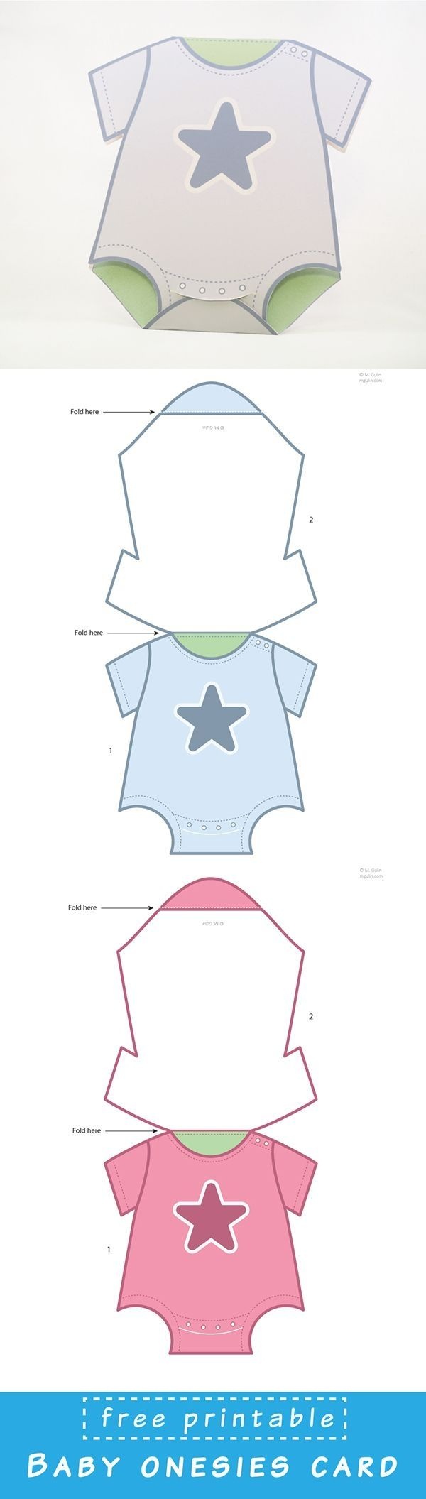 Baby Onesies Cards | Projects To Try | Baby Shower Cards, Baby, Baby - Free Printable Onesies
