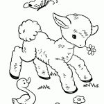 Baby Shower Baby Animals Coloring Page   Coloring Home   Free Printable Baby Shower Coloring Pages