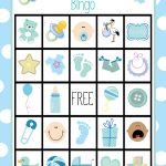 Baby Shower Bingo Cards   Free Printable Baby Boy Cards