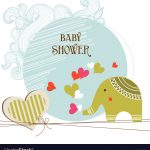 Baby Shower Card Template Royalty Free Vector Image   Free Printable Baby Shower Cards Templates