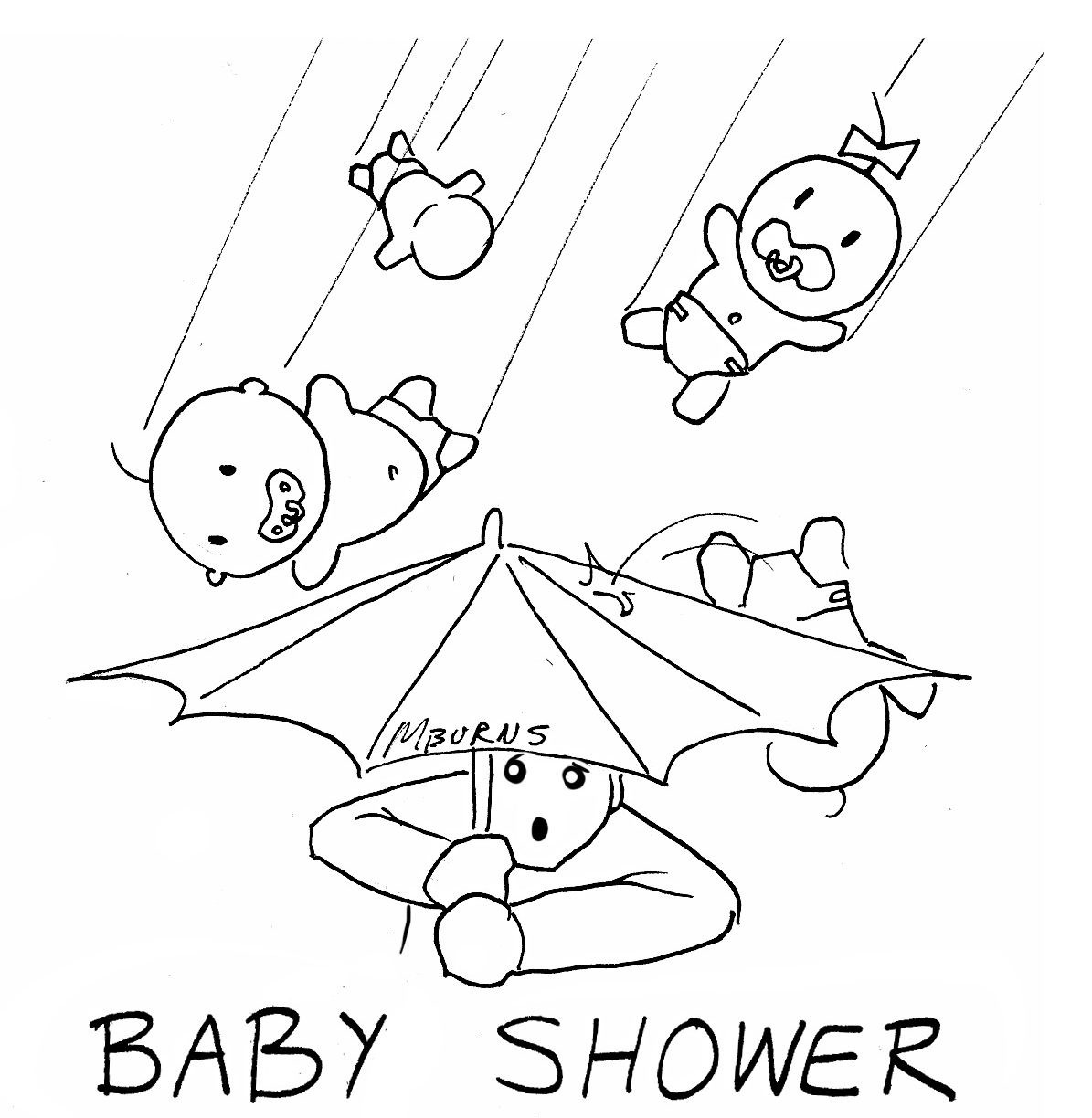 Baby Shower Coloring Pages | Purplegirl - Free Printable Baby Shower Coloring Pages