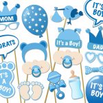 Baby Shower Photo Props It's A Boy Photo Booth Props | Etsy   Free Printable Boy Baby Shower Photo Booth Props