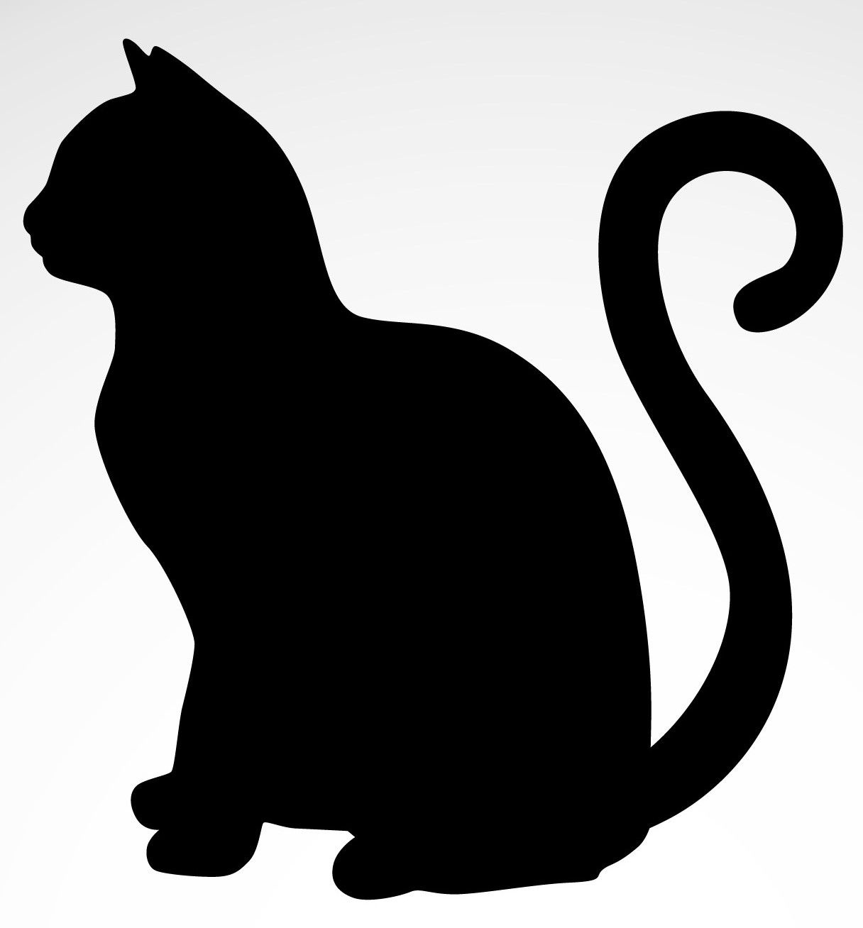 Printable Cat Silhouette