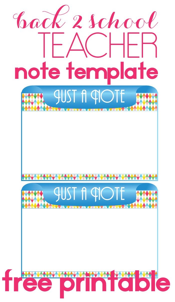Free Printable Teacher Notes To Parents Free Printable
