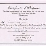 Baptism Certificates Free Online | Denver's Certificate Of Baptism   Free Online Printable Baptism Certificates