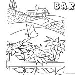 Barn Coloring Pages Barn Coloring Pages Barn On The Hills Free   Free Printable Barn Coloring Pages