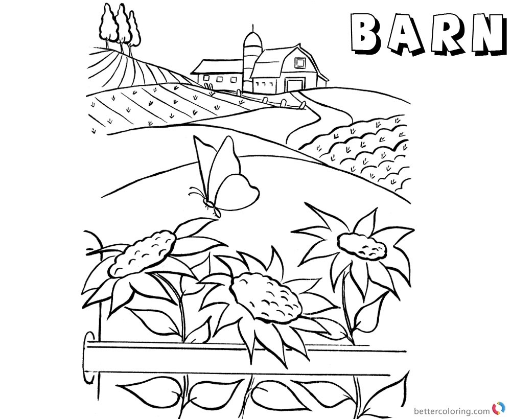 Barn Coloring Pages Barn Coloring Pages Barn On The Hills Free - Free Printable Barn Coloring Pages