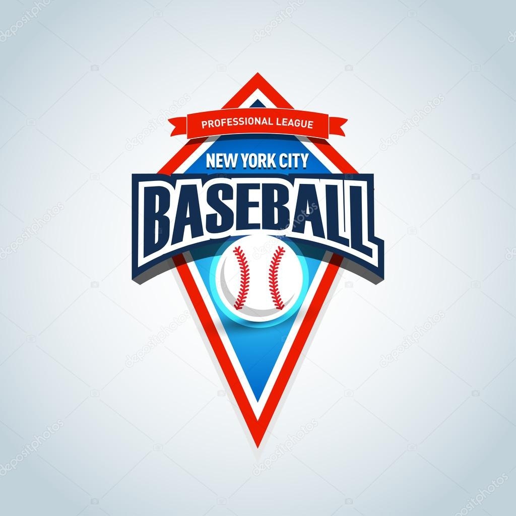 Baseball Team Logo Template — Stock Vector © Ideasign #110763612 - Free Printable Baseball Logos