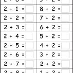 Basic Addition Facts – 8 Worksheets / Free Printable Worksheets   Free Printable Preschool Addition Worksheets