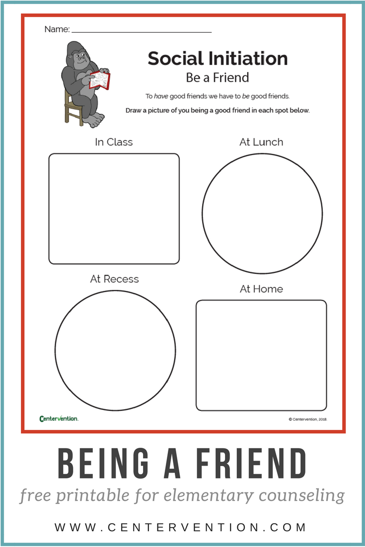 Be A Friend, Have A Friend - Free Printable Social Stories Making Friends