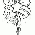Beautiful Balloons For Birthday Coloring Page For Kids, Holiday   Free Printable Pictures Of Balloons