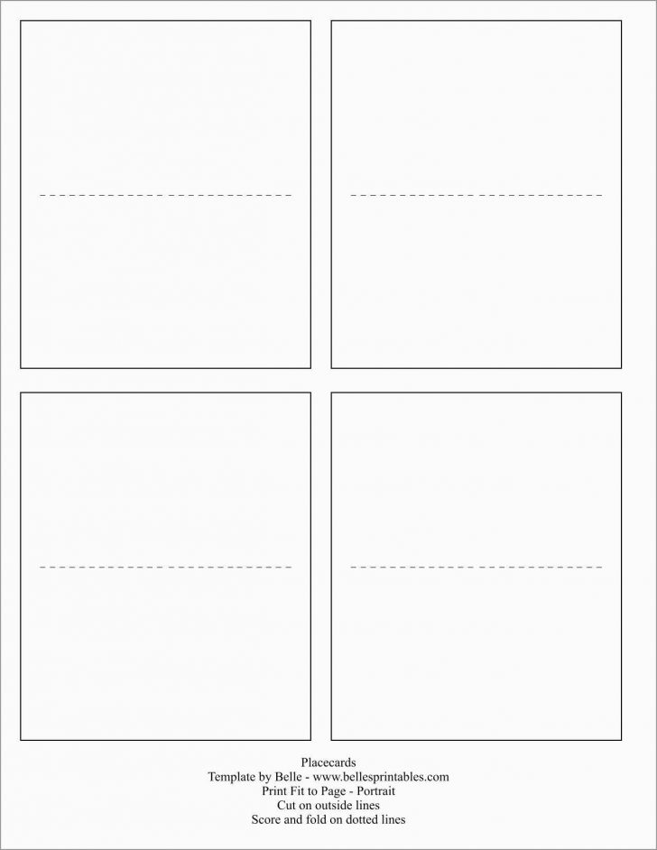 Free Printable Place Cards Template
