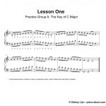 Beginner Piano Lesson Book   Piano Sheet Music For Beginners Popular Songs Free Printable