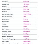 Best Baby Shower Game With The Answers! The Sheet With Only   Free Printable Baby Shower Games With Answers