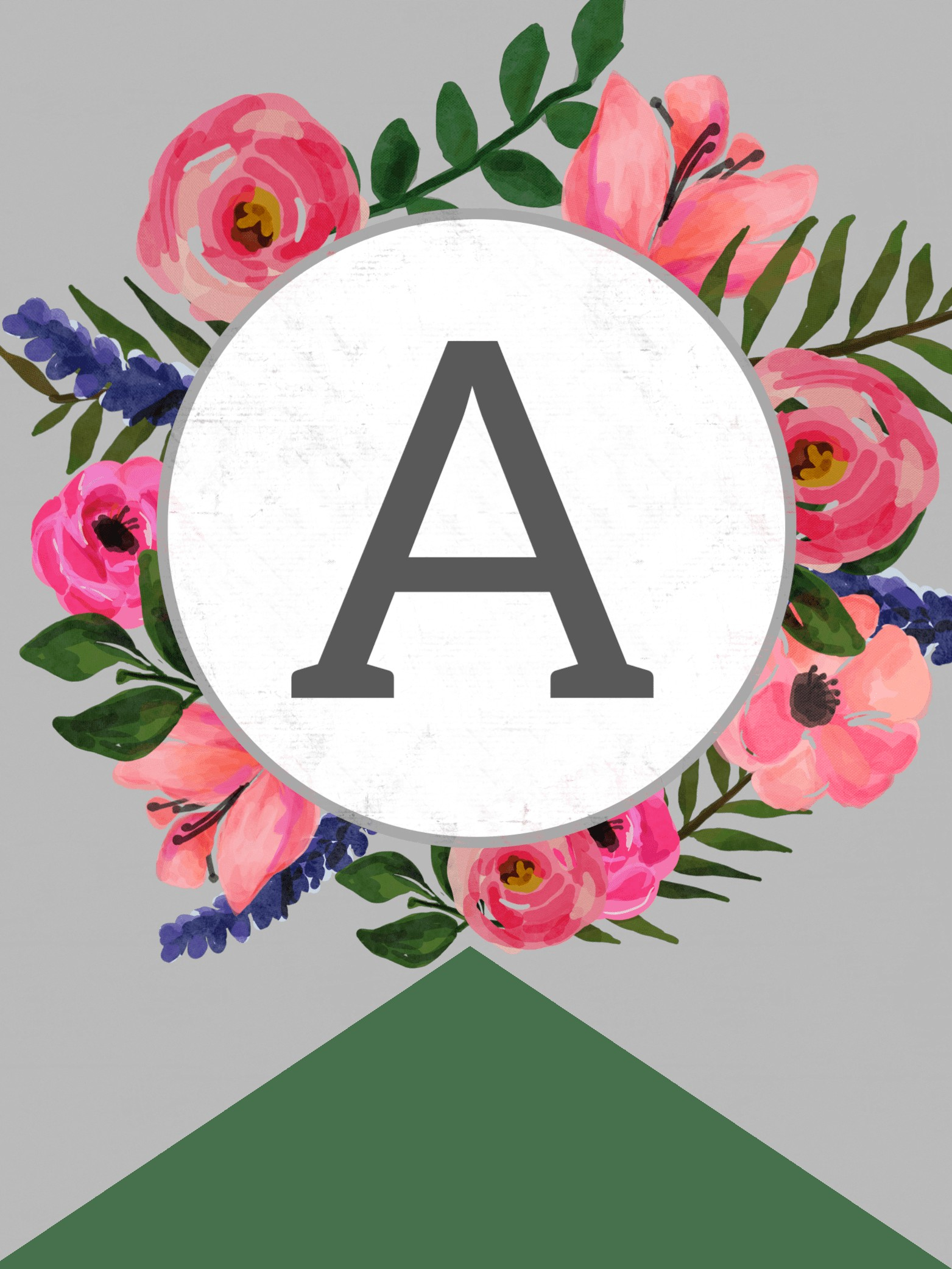 Free Printable Flower Letters Free Printable