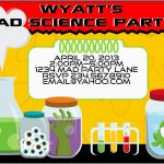 Best Of Free Science Birthday Party Invitation Templates | Best Of   Free Printable Science Birthday Party Invitations