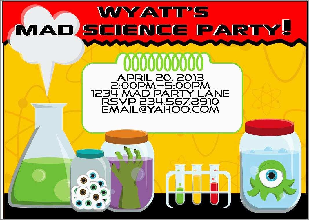 Best Of Free Science Birthday Party Invitation Templates | Best Of - Free Printable Science Birthday Party Invitations