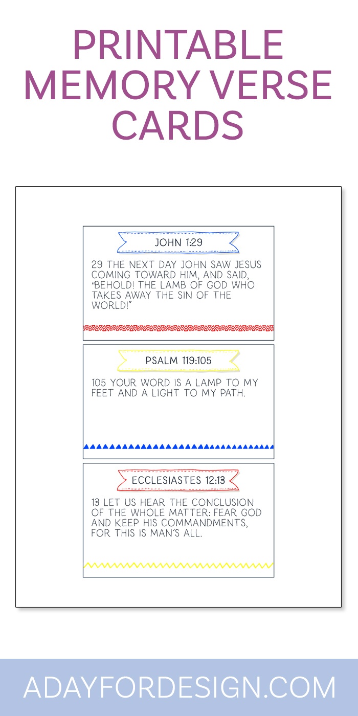 Bible Class Printable Archives — A Day For Design - Free Printable Bible Verses Adults