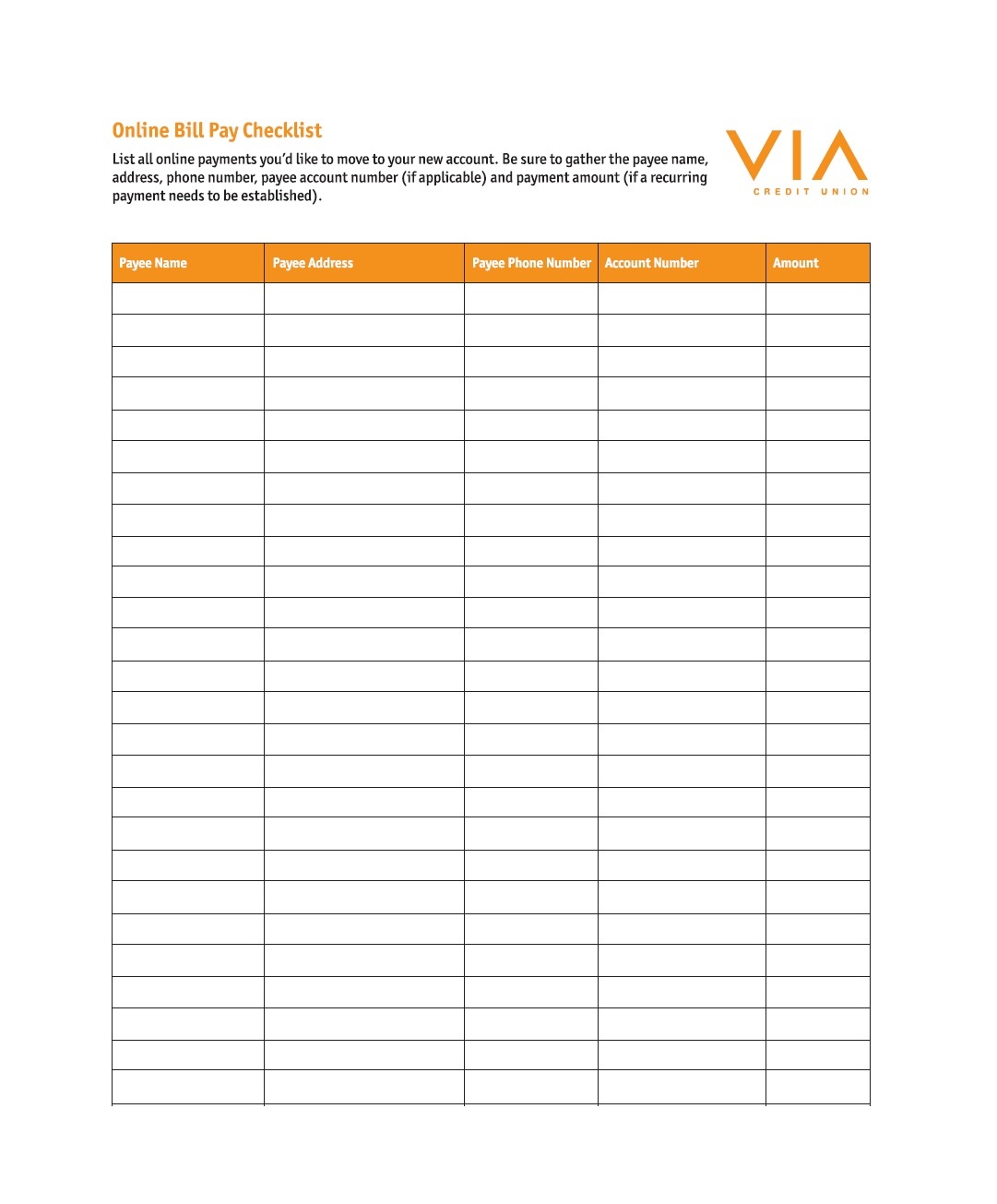 Bill Payment Record Template Demir.isoConsulting.co Free Printable