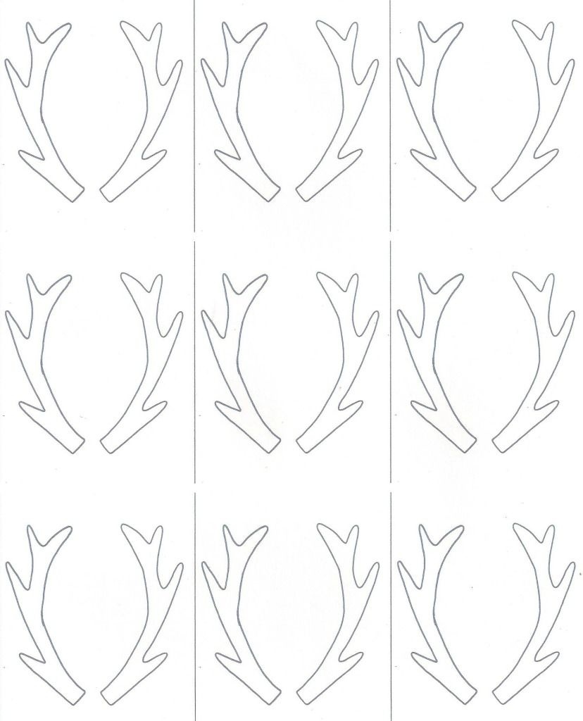 Reindeer Antler Printable - Printable World Holiday